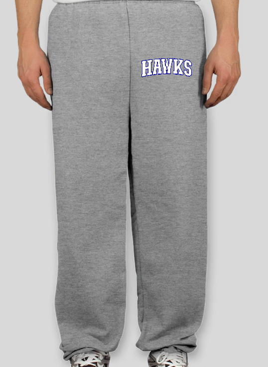 HAWKS OPEN LEG SWEATPANT ADULT ONLY