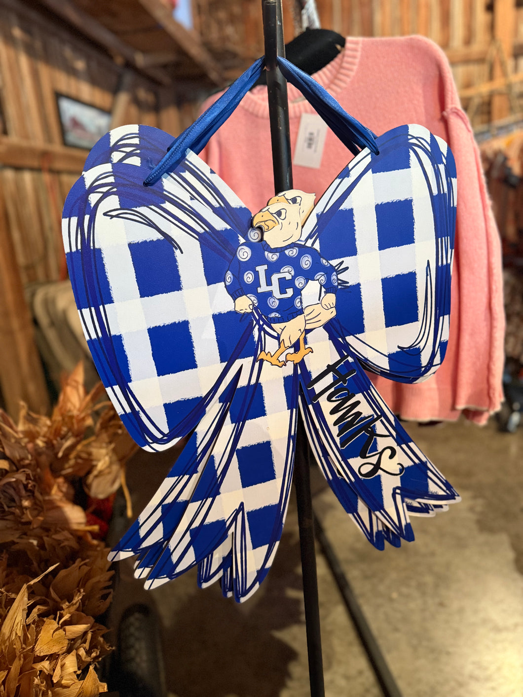 HAWKS BOW ORNAMENT (WILL BE ORNAMENT SIZE)