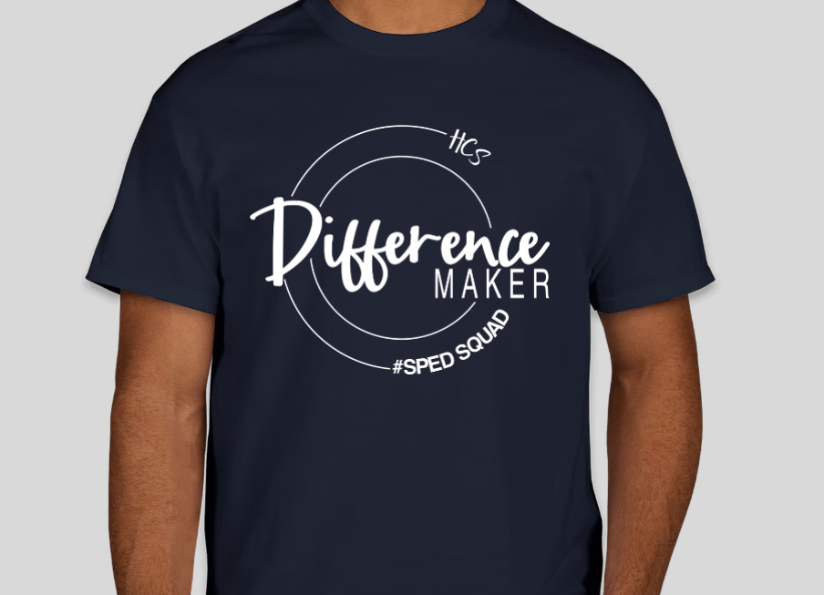 CIRCLE DESIGN ON NAVY