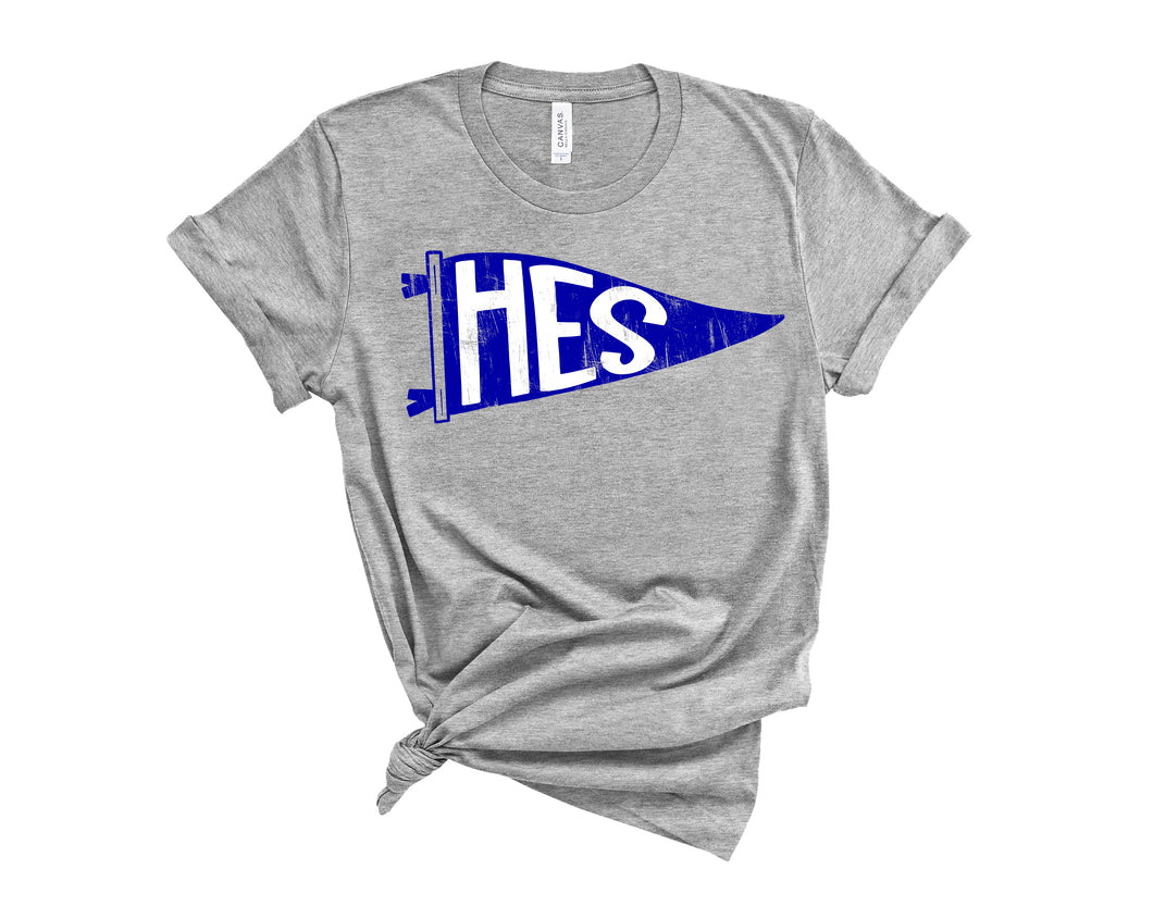 HES FLAG ON GREY
