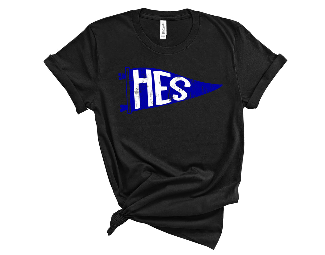 HES FLAG ON BLACK