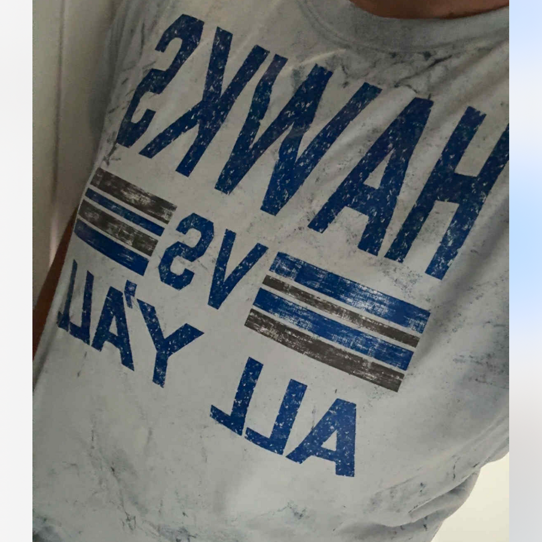 HAWKS VS ALL YALL ON SPORT GREY