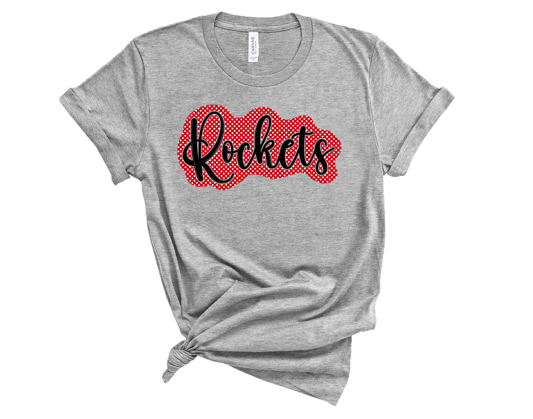 ROCKETS ON GREY