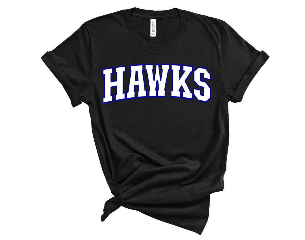 VARSITY FONT--hawks black