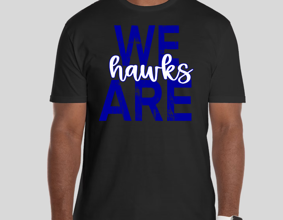 we are hawks on black